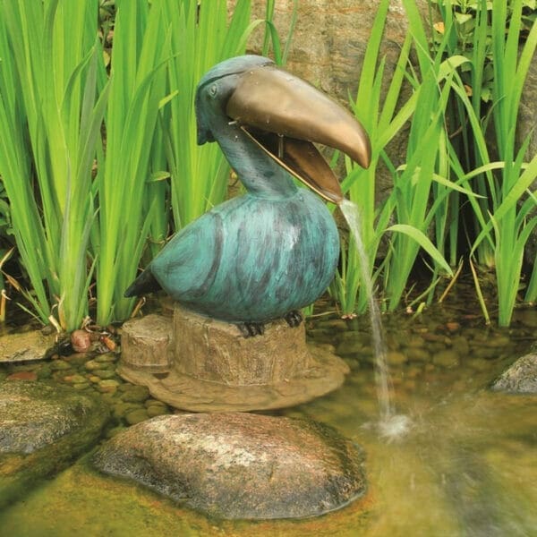 resin toucan spitter fountain 47242