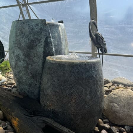 atlantic metal spillway bowl fountain