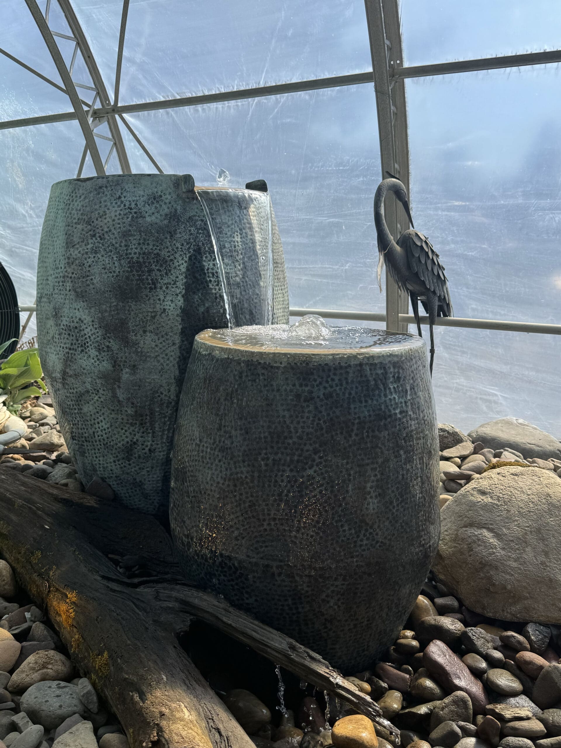 atlantic metal spillway bowl fountain