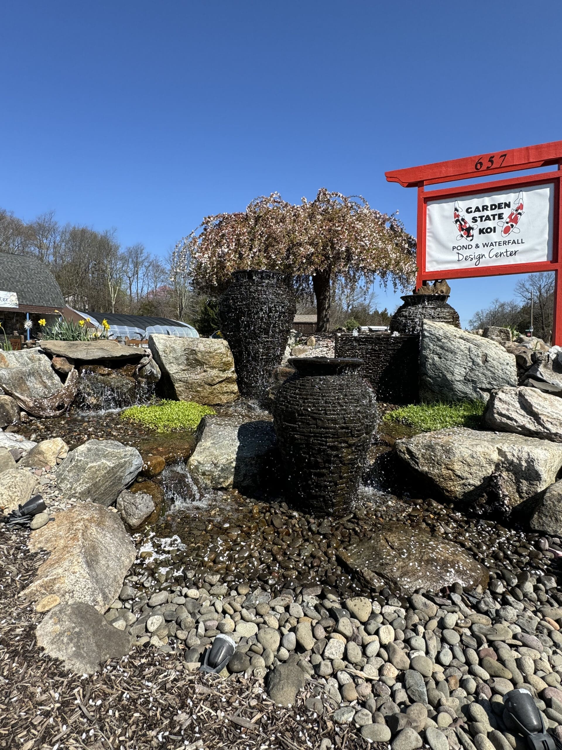 fountainscape with pondless