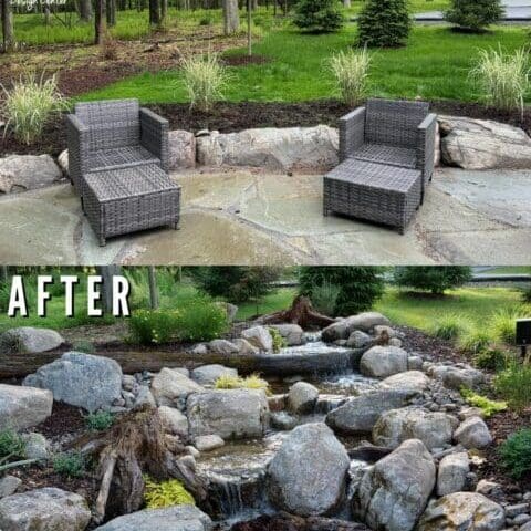 how to transform your outdoor space with a pondless waterfall?